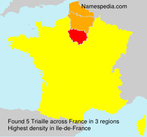 Surname Triaille in France