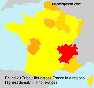 Surname Tribouillier in France