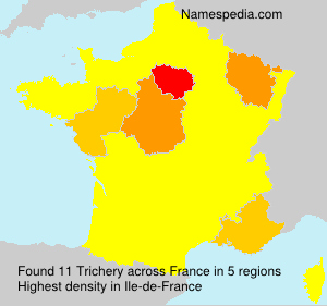 Surname Trichery in France