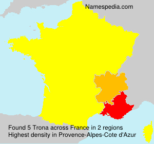 Surname Trona in France