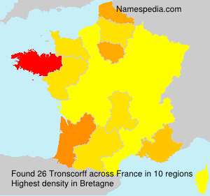 Surname Tronscorff in France