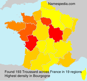 Surname Troussard in France