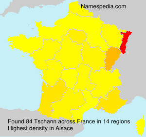 Surname Tschann in France
