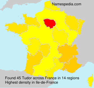 Surname Tudor in France
