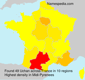Surname Uchan in France