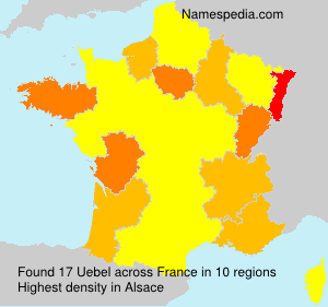 Surname Uebel in France