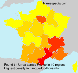 Surname Urrea in France