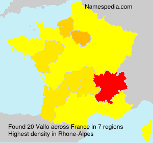 Surname Vallo in France