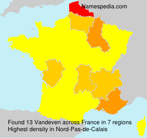 Surname Vandeven in France