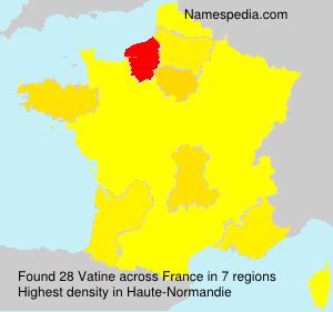 Surname Vatine in France
