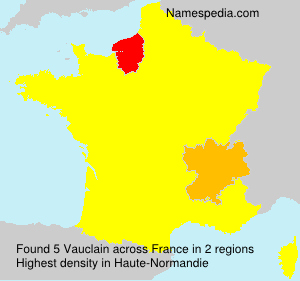 Surname Vauclain in France