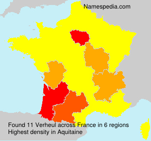 Surname Verheul in France