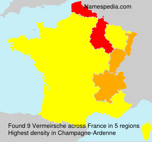 Surname Vermeirsche in France
