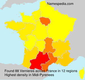 Surname Vernieres in France