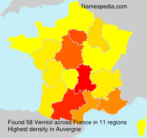 Surname Verniol in France