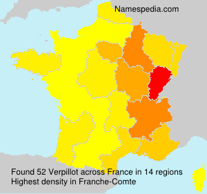 Surname Verpillot in France