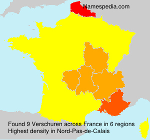 Surname Verschuren in France