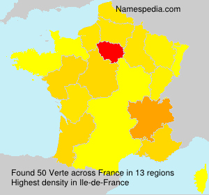 Surname Verte in France