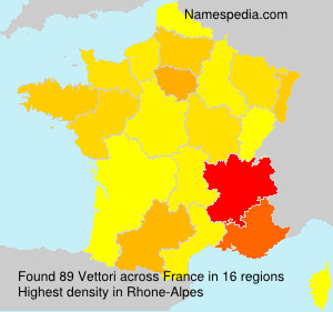 Surname Vettori in France