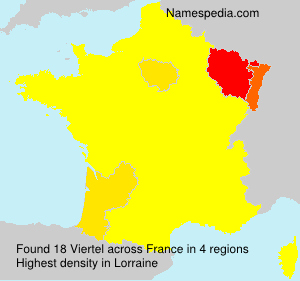 Surname Viertel in France
