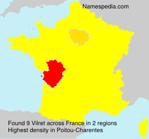 Surname Vilret in France