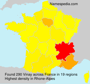 Surname Vinay in France