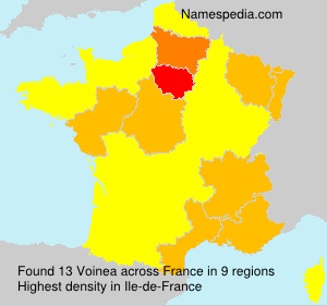 Surname Voinea in France