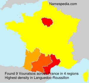 Surname Vounatsos in France