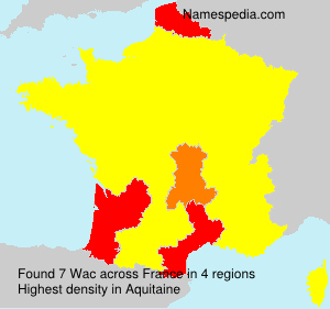 Surname Wac in France