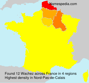Surname Wachez in France