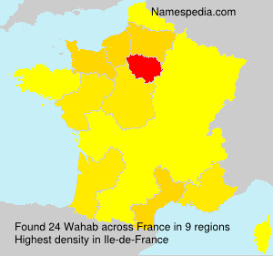 Surname Wahab in France