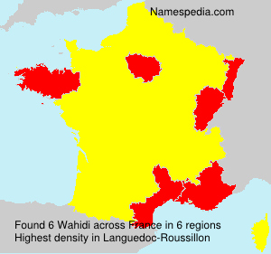 Surname Wahidi in France