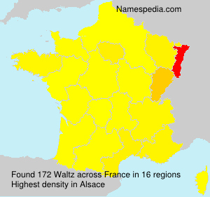 Surname Waltz in France
