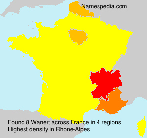 Surname Wanert in France