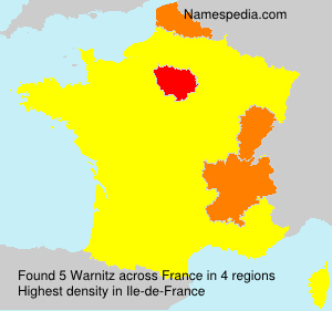 Surname Warnitz in France