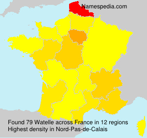 Surname Watelle in France