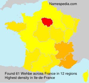 Surname Wehbe in France