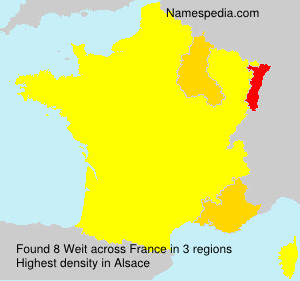 Surname Weit in France