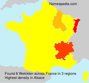 Surname Welcklen in France