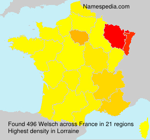 Surname Welsch in France