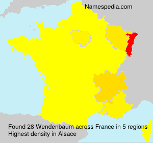 Surname Wendenbaum in France