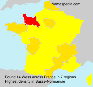 Surname Wess in France