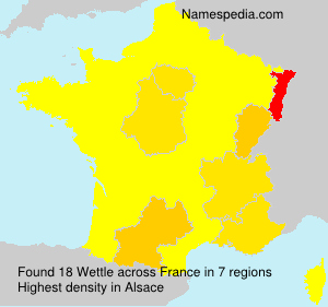 Surname Wettle in France
