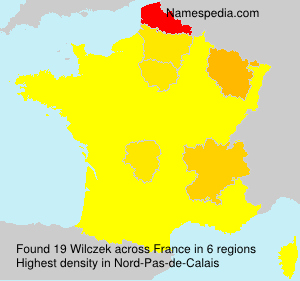 Surname Wilczek in France