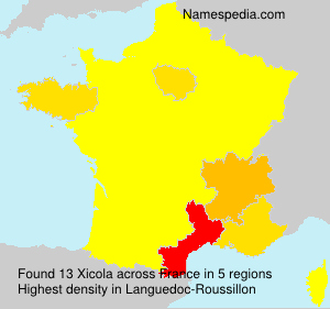 Surname Xicola in France