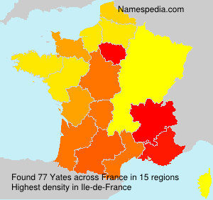 Surname Yates in France
