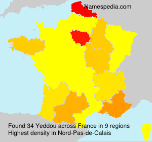 Surname Yeddou in France