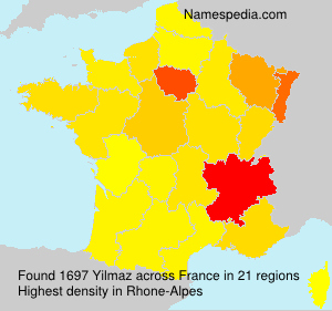 Surname Yilmaz in France