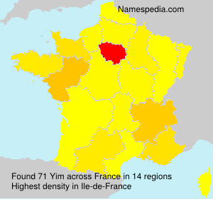 Surname Yim in France