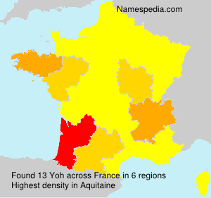 Surname Yoh in France